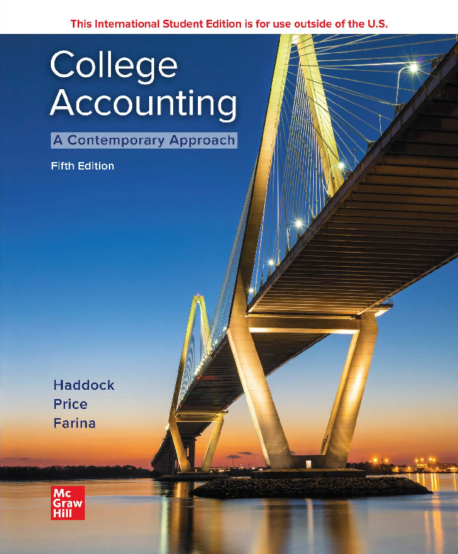 COLLEGE ACCOUNTING (A CONTEMPORARY APPROACH) 5E