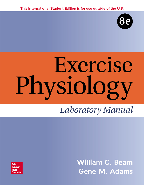 Exercise Physiology; LABORATORY MANUAL