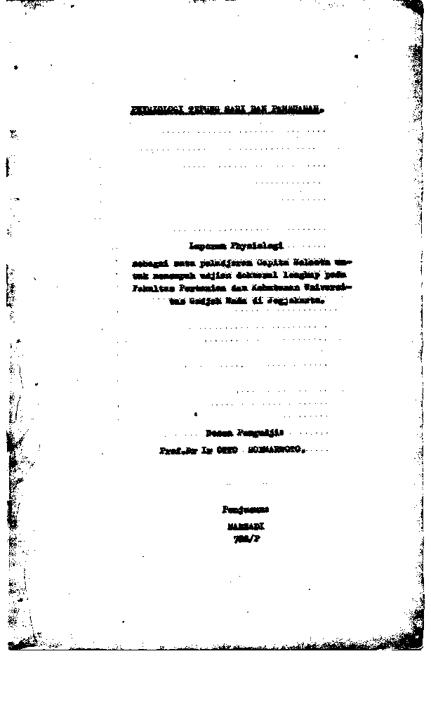 Physiologi Tepung Sari Dan Pembuahan
