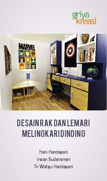 Desain Rak dan Lemari Melingkari Dinding