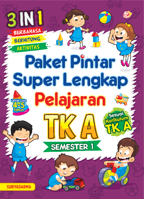 Paket Pintar Super Lengkap Pelajaran TK A Semester 1