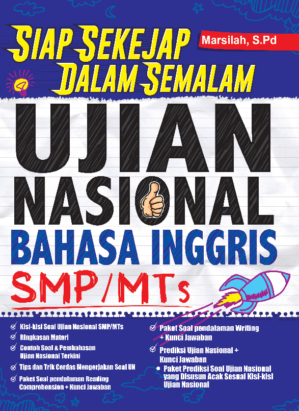 Siap Sekejap dalam Semalam Ujian Nasional Bahasa Inggris SMP MTs