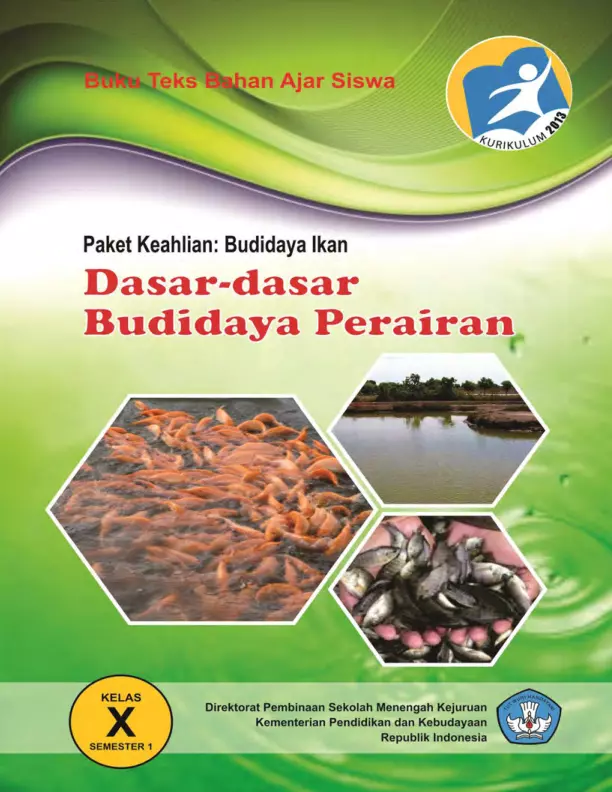 Kelas 10 SMK Dasar-Dasar Budidaya Perairan 1 