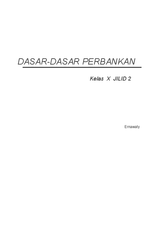 Kelas 10 SMK Dasar-Dasar Perbankan 2 