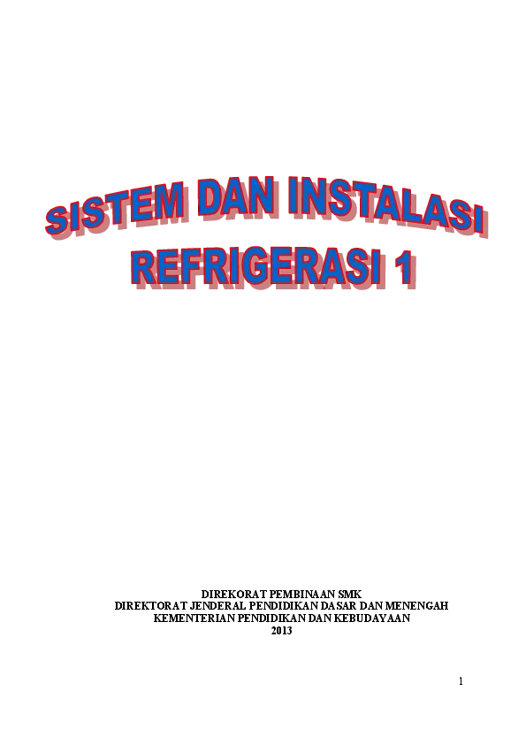 Kelas 10 SMK Sistem Dan Instalasi Refrigerasi 1 