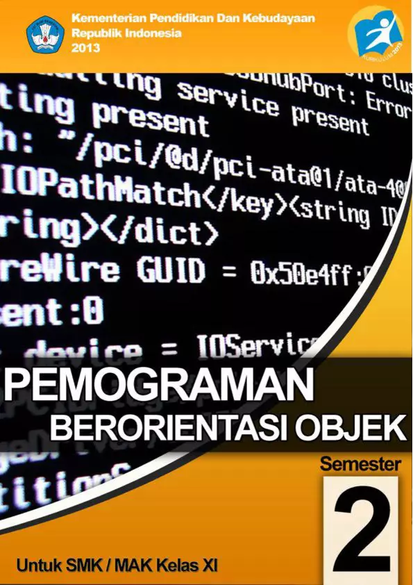 Kelas 11 SMK Pemrograman Berorientasi Objek 2 