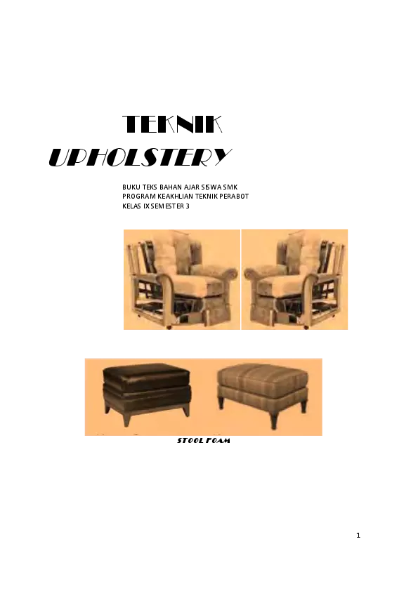 Kelas 11 SMK Teknik Upholstery 3 