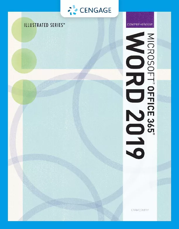 Illustrated Series™ Microsoft® Office 365® Word® 2019 Comprehensive