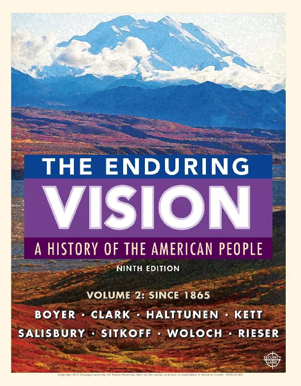 The Enduring Vision, Volume II: Since 1865