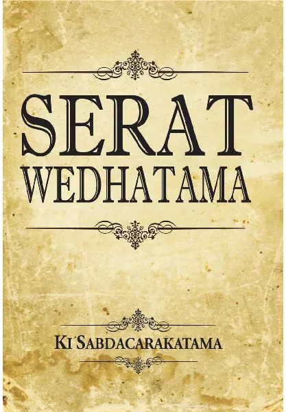 Serat Wedhatama (Karya Sastra K.G.P.A.A. Mangkunagoro IV)