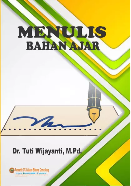 Menulis Bahan Ajar