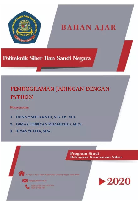 Modul Ajar - Pemrograman Jaringan dengan Python