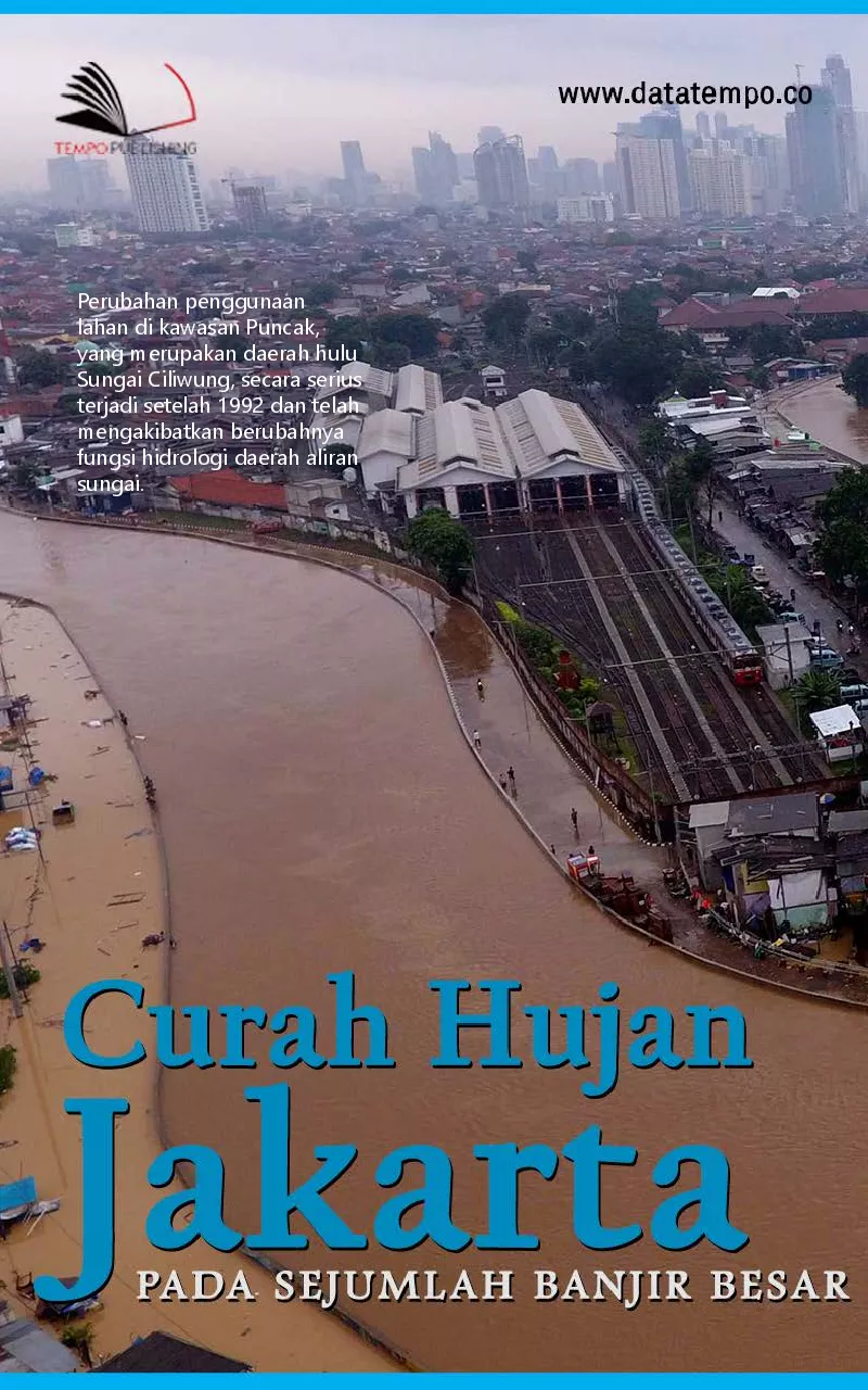 Curah hujan Jakarta pada sejumlah banjir besar