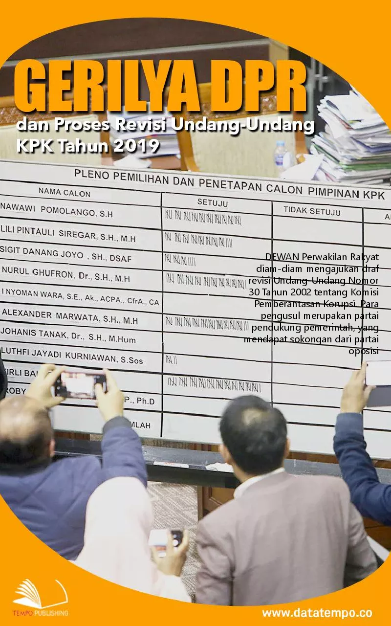 Gerilya DPR dan proses revisi undang-undang KPK tahun 2019