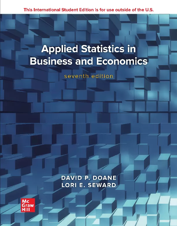 Applied Statistics in Business and Economics 7E