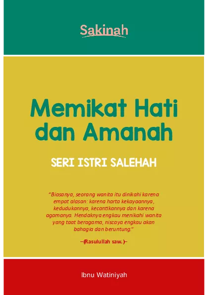 MEMIKAT HATI DAN AMANAH