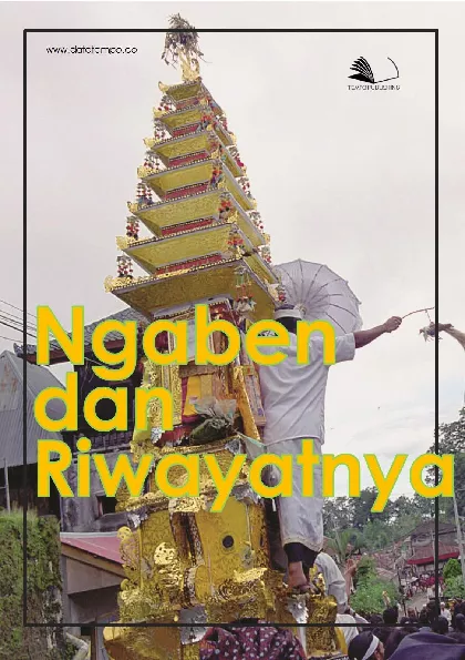 Ngaben dan riwayatnya - jilid i