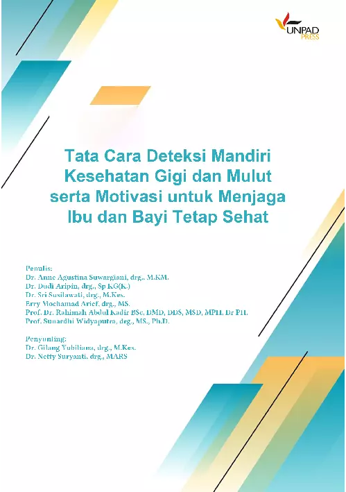 Tata cara deteksi mandiri kesehatan gigi dan mulut serta motivasi untuk menjaga ibu dan bayi tetap sehat