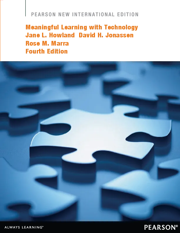 Meaningful Learning with Technology, Pearson New International Edition (International eBook)