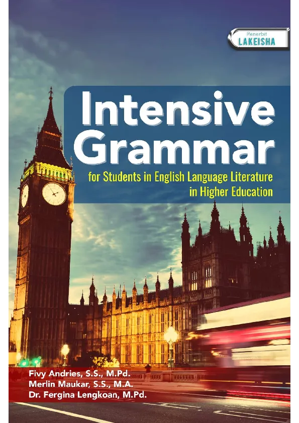 Intensive Grammar for Students in English Language Literature in Higher Education