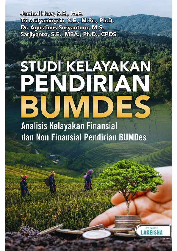 STUDI KELAYAKAN PENDIRIAN BUMDES : Analisis Kelayakan Finansial dan Non Finansial Pendirian BUMDes