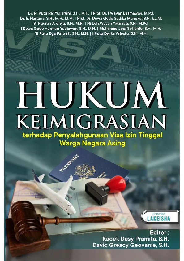 HUKUM KEIMIGRASIAN terhadap Penyalahgunaan Visa Izin Tinggal Warga Negara Asing