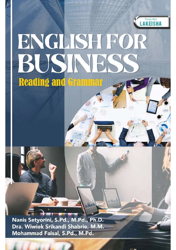 ENGLISH FOR BUSINESS Reading and Grammar