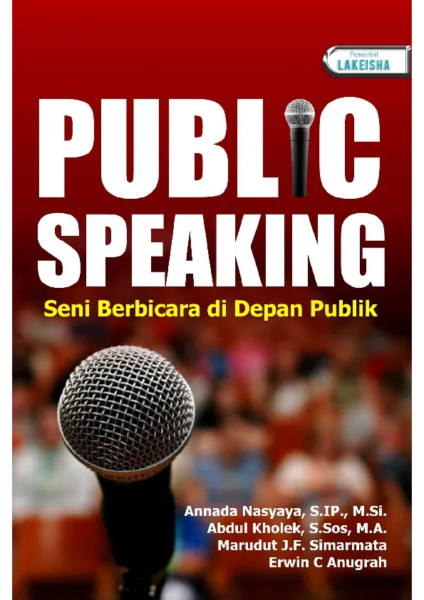 PUBLIC SPEAKING Seni Berbicara di Depan Publik