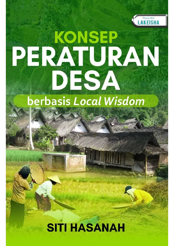 KONSEP PERATURAN DESA BERBASIS LOCAL WISDOM