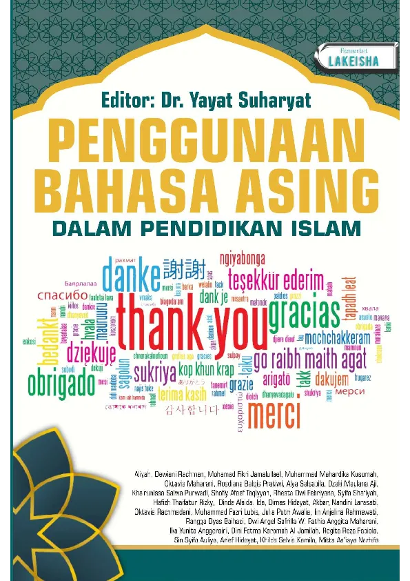 PENGGUNAAN BAHASA ASING DALAM PENDIDIKAN ISLAM