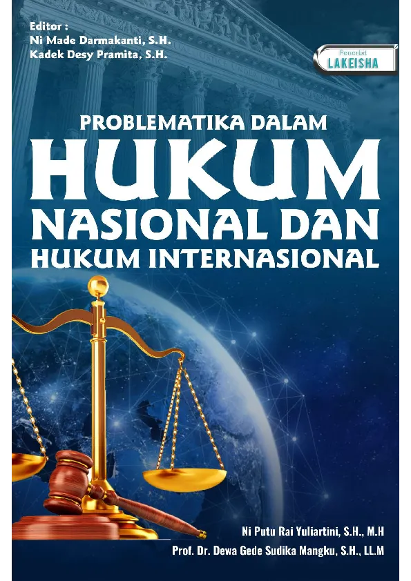 PROBLEMATIKA DALAM HUKUM NASIONAL DAN HUKUM INTERNASIONAL