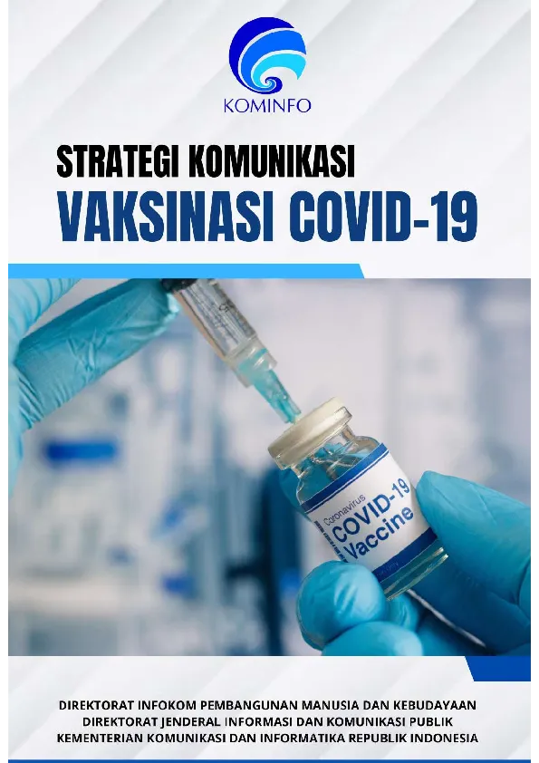 STRATEGI KOMUNIKASI VAKSINASI COVID-19
