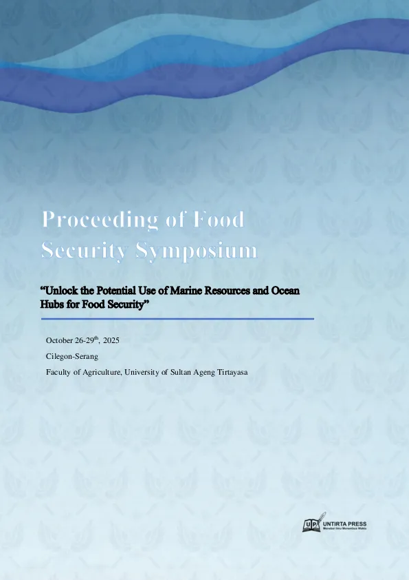 Proceedings Food Security Symposium (FSS) Unlock The Potential Use Of Marine Resources And Ocean Hubs For Food Security