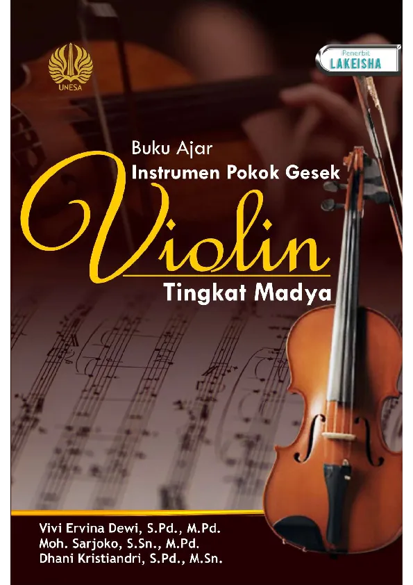 Buku Ajar Instrumen Pokok Gesek Violin Tingkat Madya