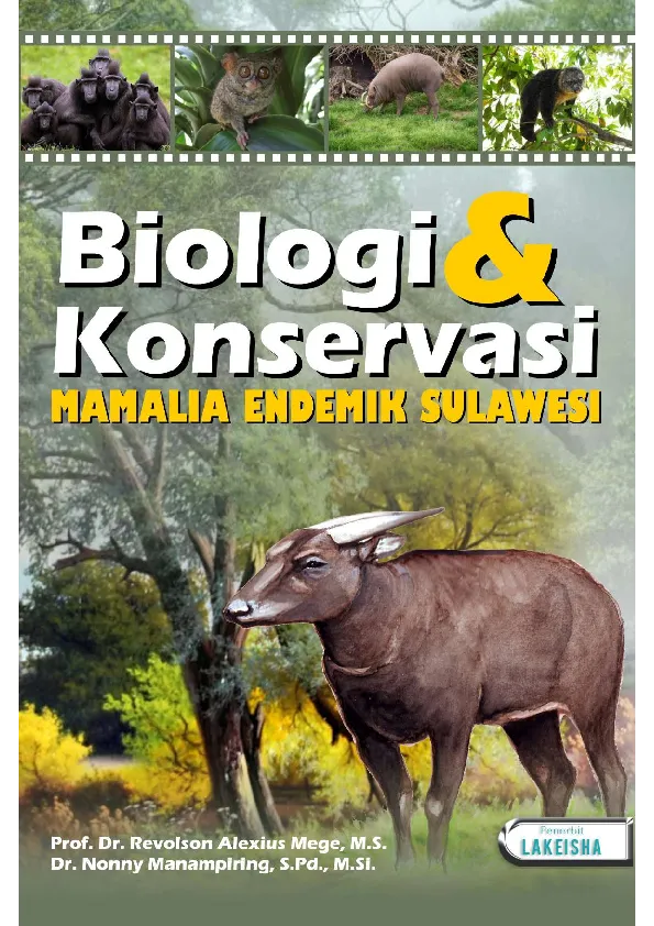 BUKU AJAR BIOLOGI DAN KONSERVASI MAMALIA ENDEMIK SULAWESI