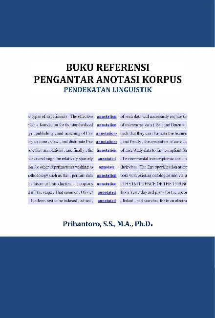 Buku Referensi Pengantar Anotasi Korpus Pendekatan Linguistik
