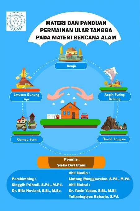 MATERI DAN PANDUAN PERMAINAN ULAR TANGGA PADA MATERI BENCANA ALAM