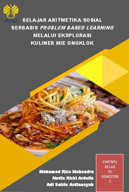 BELAJAR ARITMETIKA SOSIAL BERBASIS PROBLEM BASED LEARNING MELALUI EKSPLORASI KULINER MIE ONGKLOK
