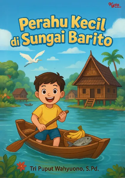 Perahu Kecil di Sungai Barito