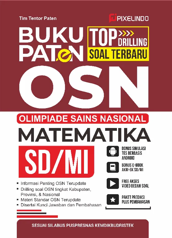 Buku Paten Top Drilling Soal Terbaru OSN Matematika SD/MI