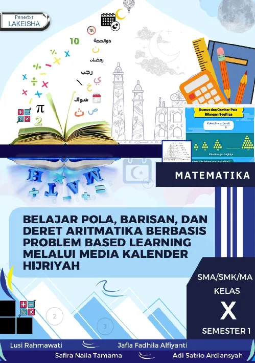 BELAJAR POLA, BARISAN, DAN DERET ARITMATIKA BERBASIS PROBLEM BASED LEARNING MELALUI MEDIA KALENDER HIJRIYAH