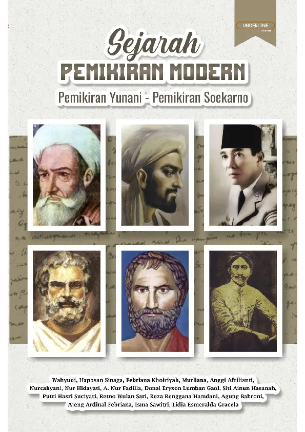 SEJARAH PEMIKIRAN MODERN Pemikiran Yunani: Pemikiran Soekarno