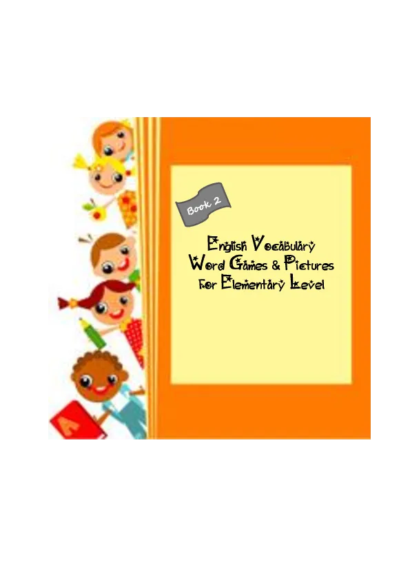 English Vocabulary Word Games & Pictures for Elementary Level Book 2