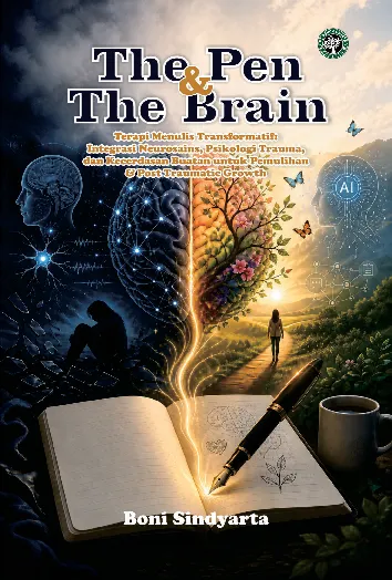 THE PEN & THE BRAIN : Terapi Menulis Transformatif : Integrasi Neurosains, Psikologi Trauma, Dan Kecerdasan Buatan Untuk Pemulihan & Post Traumatic Growth