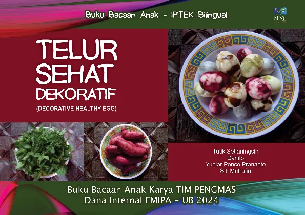 Buku bacaan anak - iptek bilingual, telur sehat dekoratif (decorative healthy egg)