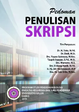 PEDOMAN PENULISAN SKRIPSI