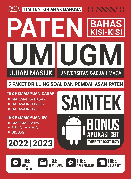 Paten Bahas Kisi-Kisi Ujian Masuk UGM Saintek 2022-2023