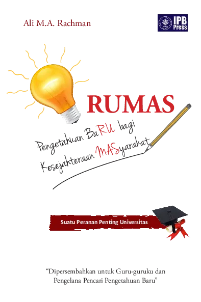 RUMAS: Pengetahuan Baru bagi Kesejahteraan Masyarakat