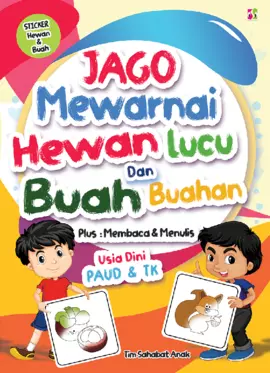 Jago Mewarnai Hewan lucu & Buah-Buahan