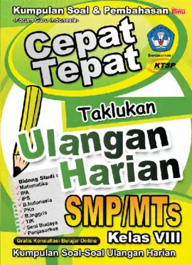 Cepat Tepat Taklukan Ulangan Harian SMP/MTs kelas 8